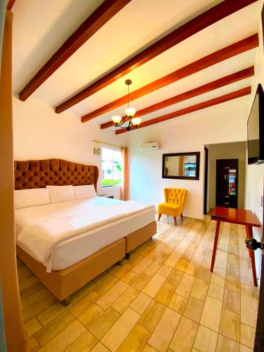 Hotel Resort Thiagoにあるベッド