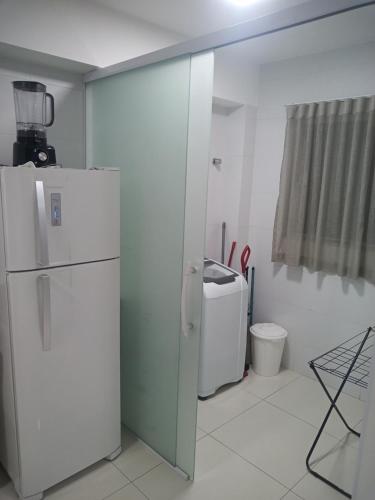 Bilik mandi di Apartamento completo 3 quartos Suíte Sala Cozinha Lavanderia e perto de tudo