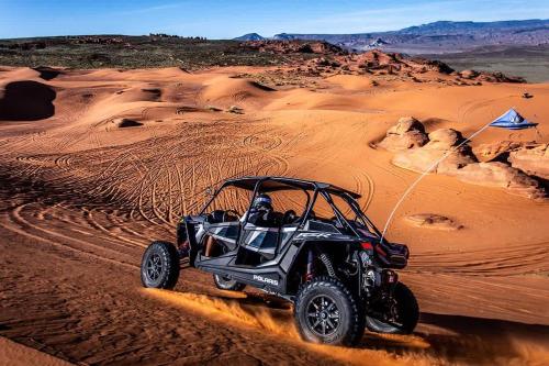 a off road vehicle driving in the desert at Private HotTub By Copper Rock Golf Course in Hurricane