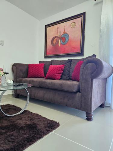 Posezení v ubytování hermoso apartamento céntrico