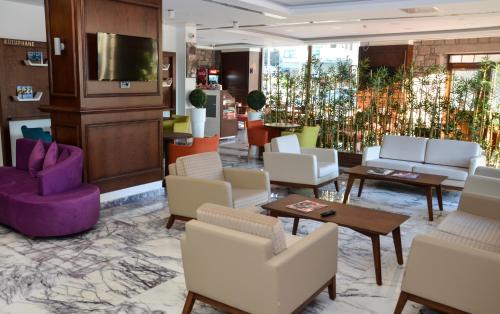 Χώρος καθιστικού στο Bacacan Otel