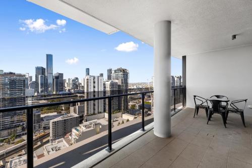 Balcon ou terrasse dans l'établissement Brisbane One Apartments by CLLIX
