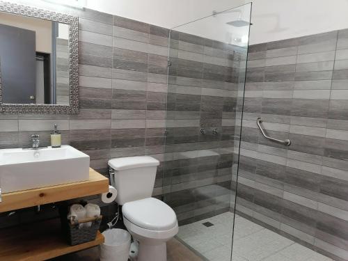 Koupelna v ubytování Hotel Xurús Bacalar