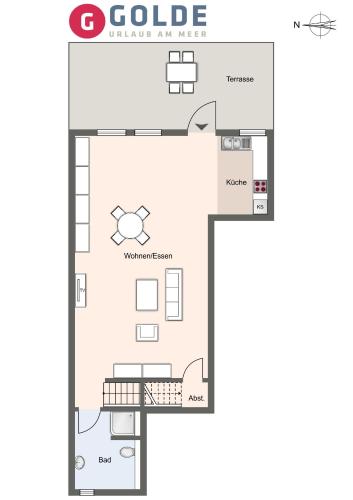 Půdorys ubytování Tofthof twee