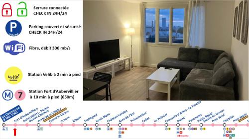 Logement spacieux à 15min de Paris - Free parking - Free wifi