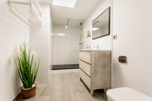 Koupelna v ubytování Tirso Loft en Madrid