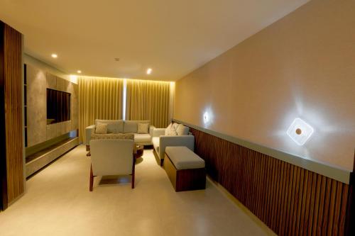 Posezení v ubytování G Hotel Amman
