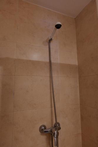 a shower with a shower head in a bathroom at Soldeu Paradis Gran Sol in El Tarter