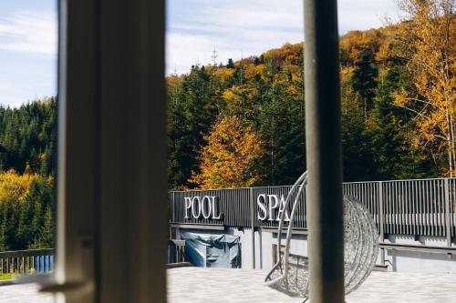 Balkón nebo terasa v ubytování Forest House