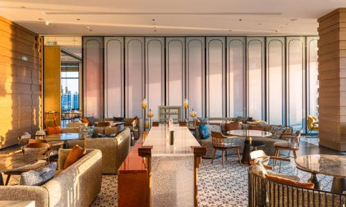 Ruang duduk di Hotel Indigo Changsha Meixi Lake