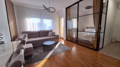 Posezení v ubytování NOBILIS apartman Osijek