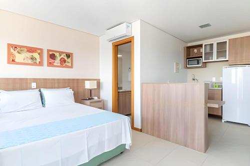 Dapur atau dapur kecil di Flat moderno hotel Saint Moritz