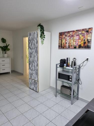 Kuchyň nebo kuchyňský kout v ubytování Top Wohnung