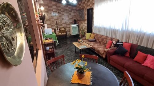 Posezení v ubytování Hostal Jardín de Luque