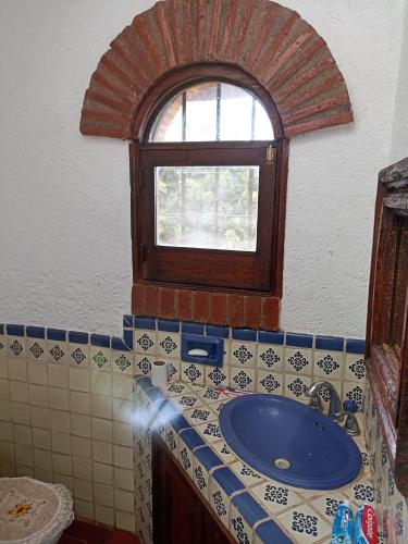 Koupelna v ubytování Cabaña de los Sentidos