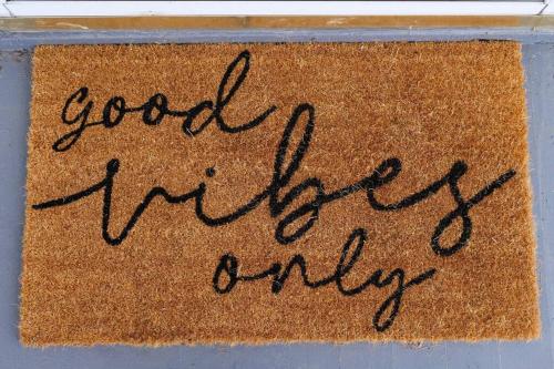 a sign that reads goodnight myrrh only at Cozy & Convenient Getaway 3BD 2BA Dog Friendly in Akron