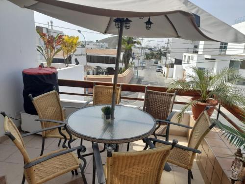 Μπαλκόνι ή βεράντα στο Hogar de Jorge y Mary PLAYA SANTA MARÍA DEL MAR