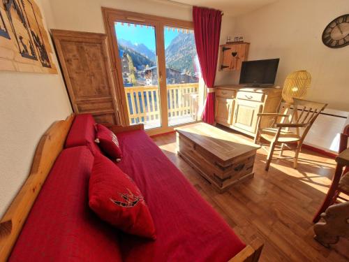 Appartement cosy 3 pièces, 6 pers à 100m des pistes, balcon sud, casier à skis - FR-1-265-372