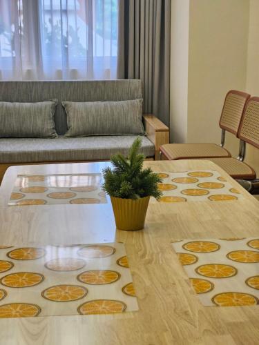 Χώρος καθιστικού στο A Retro Style One Bedroom