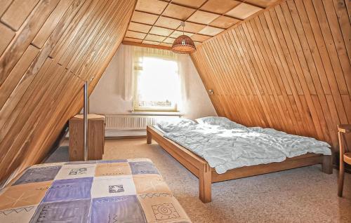 Ένα ή περισσότερα κρεβάτια σε δωμάτιο στο Ferienhaus Wustrow Neu Canow
