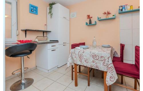 Kuchyň nebo kuchyňský kout v ubytování Beautiful Apartment In Zaton With Wifi