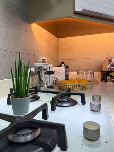 Dapur atau dapur kecil di B&B SerAngi - il piacere di sentirsi a casa