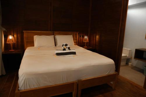 Katil atau katil-katil dalam bilik di Shanti Life Wooden House