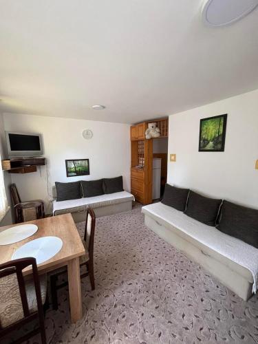 a living room with two couches and a table at Medo in Zlatibor