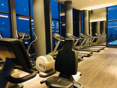 Fitness centrum a/nebo fitness zařízení v ubytování Vortex Suites in Kuala Lumpur