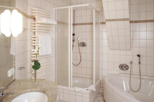 Koupelna v ubytování Hotel im Haus zur Hanse