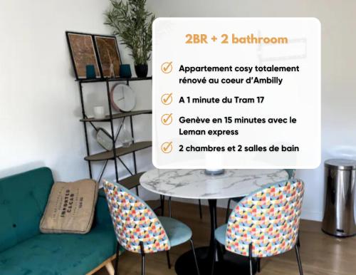 2BR 2 bathroom Geneva Tram 17