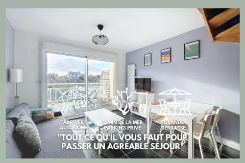 La Baie, Terrasse, Parking privé, à 5min à pieds de la digue de Wimereux