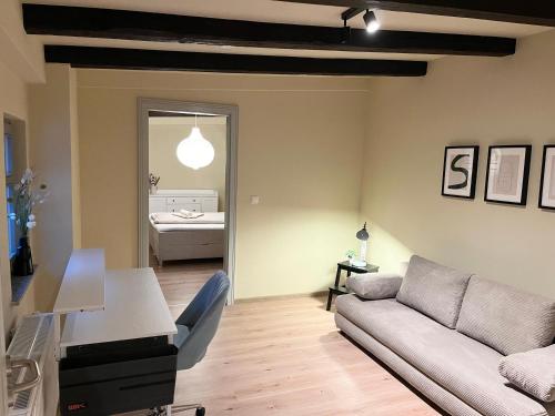Χώρος καθιστικού στο Idyllisch zentral - Großes Apartment mit historischem Flair und Bergpanorama