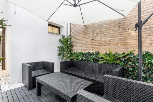 Ruzafa Market, 2 Rooms, 5 pax,wifi ACTerrace 5 Pax