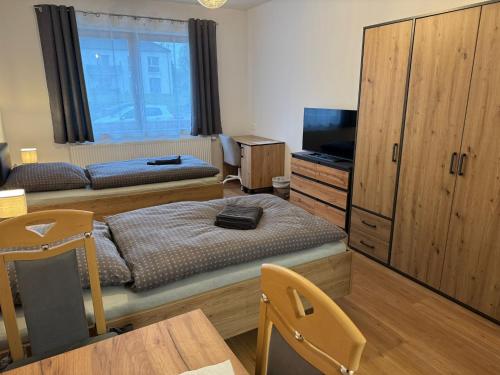 TV a/nebo společenská místnost v ubytování Gästezimmer Werwein