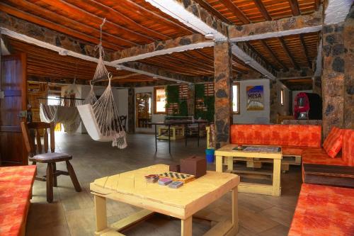 Χώρος καθιστικού στο Hotel Campestre Inaoska Ecospa