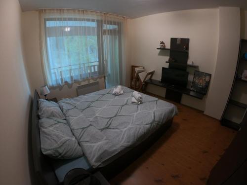 Postel nebo postele na pokoji v ubytování Apartment Atanasov - Pamporovo