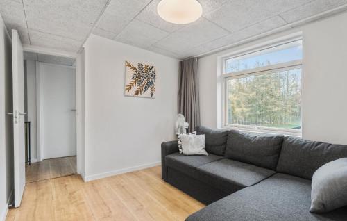 a living room with a couch and a window at 5 Bedroom Amazing Home In Herning in Herning