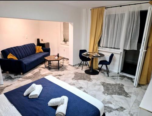Postel nebo postele na pokoji v ubytování Apartman VEMY