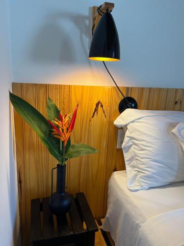 Katil atau katil-katil dalam bilik di Quattuor Cabanas. Privacidade e conforto com hidromassagem
