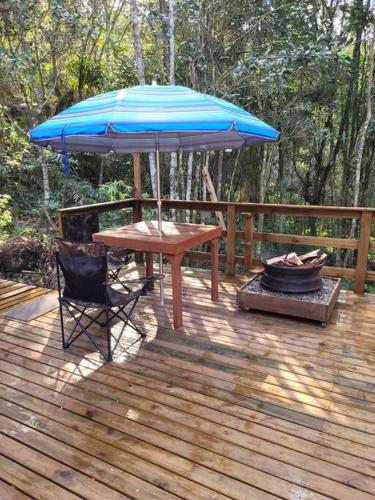 Kawasan patio atau luaran di Sítio Colibri - casa inteligente