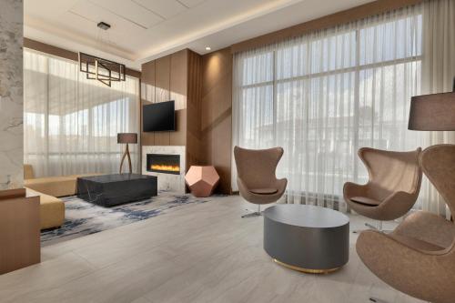 TV a/nebo společenská místnost v ubytování Hyatt Place Windsor