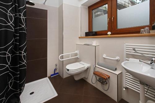 a bathroom with a toilet and a sink at Chalet ALLEMAND in Sauze dʼOulx
