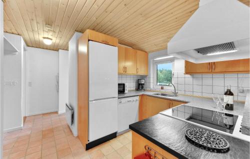 Η κουζίνα ή μικρή κουζίνα στο Four-Bedroom Holiday Home In Ulfborg
