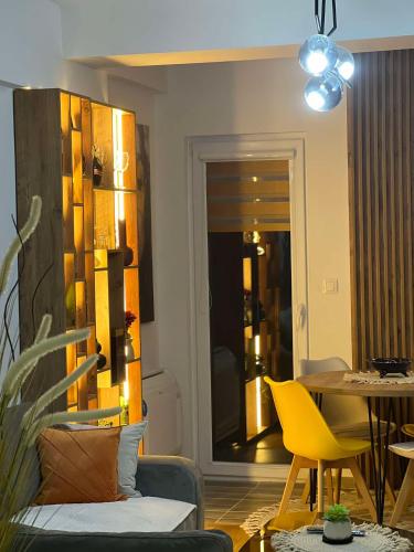 Χώρος καθιστικού στο Luxury Onyx Apartment