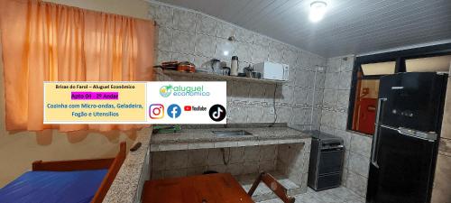 Dapur atau dapur kecil di Arraial do Cabo - Brisas do Farol - Aluguel Econômico