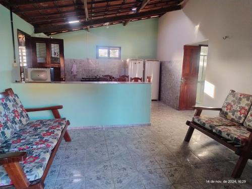 Kuchyň nebo kuchyňský kout v ubytování hostel xamã