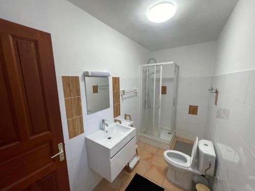 Koupelna v ubytování Havre de détente avec jaccuzi