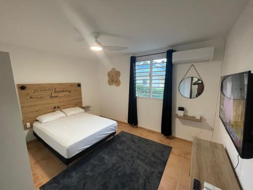 Postel nebo postele na pokoji v ubytování Havre de détente avec jaccuzi