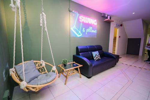 Posezení v ubytování Swing & Pillows - Penang Road, Georgetown Penang
